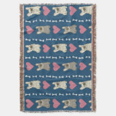 Couverture Cute dogs, Frenchie, hearts, and bones (devant Vertical)