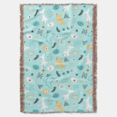 Couverture Cute Easter Bunny Pattern Kawaii Rabbits Eggs  (devant Vertical)