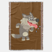 Couverture Cute Famille Cartoon Wolf Lance Blanket (devant Vertical)