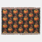 COUVERTURE CUTE FUNNY CHAT CITROUILLE (Devant)