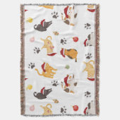 Couverture Cute Holiday Cat Pattern (devant Vertical)