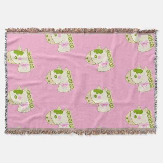 Couverture Cute Horses Chinese New Year 2026 Lucky  (Devant)