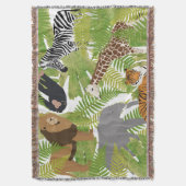 Couverture Cute Jungle Animaux Safari Garçon | Fille (devant Vertical)