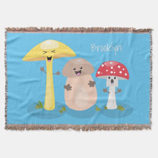 Couverture Cute kawaii champignon champignon toadstool (Devant)