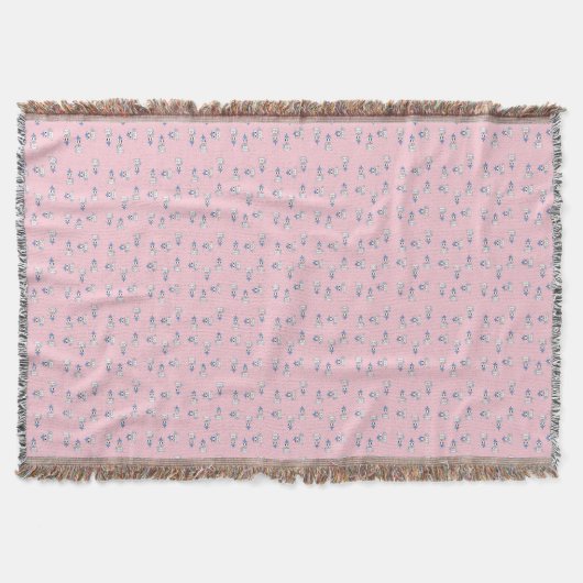 Couverture Cute licorne sur rose (Devant)