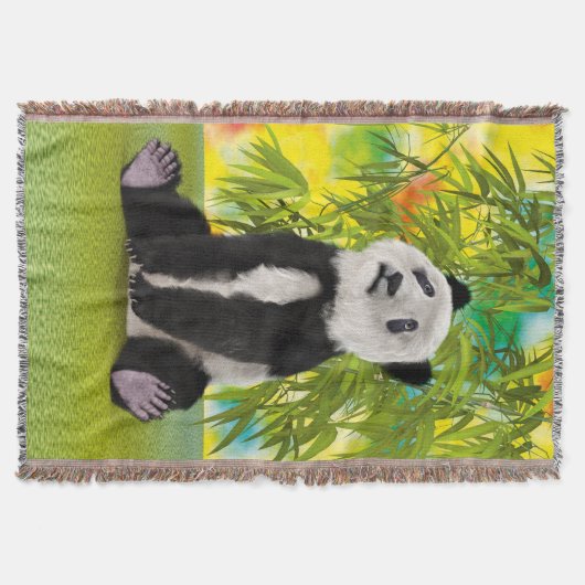 Couverture Cute Panda Bear Kawaii Amoureux des animaux Cadeau (Devant)