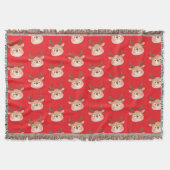 Couverture Cute Pastel Reindeer Head (Devant)