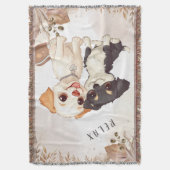 Couverture Cute Puppies and Football Design (devant Vertical)