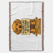 Couverture Cute Puppy, Funny Dog Lover Quote (devant Vertical)