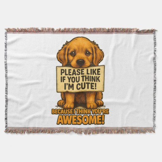 Couverture Cute Puppy, Funny Dog Lover Quote (Devant)