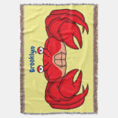 Couverture Cute red crab cartoon (devant Vertical)