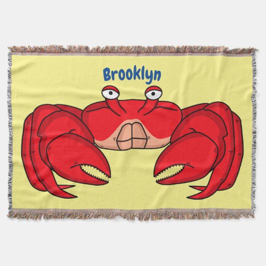 Couverture Cute red crab cartoon (Devant)