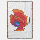 Couverture Cute Siamese combat poisson betta dessin (devant Vertical)