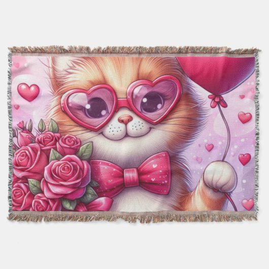 Couverture Cute Valentine's day cat/chaton (Devant)