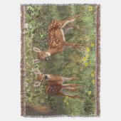 Couverture Cute White Deer Twin Fawns (devant Vertical)