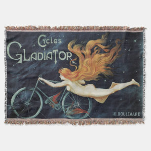 Couverture Cycles Gladiator, Art nouveau victorien vintage