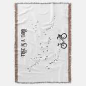 Couverture Cycling Life, gratuit comme un oiseau personnalisa (devant Vertical)