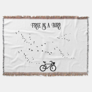 Couverture Cycling Life, gratuit comme un oiseau personnalisa