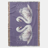 Couverture Cygne aquarelle avec fleurs de lavande (devant Vertical)