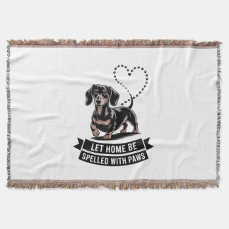 Couverture Dachshund Let Home Be Spelled With Paws