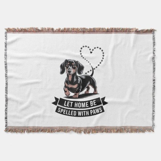 Couverture Dachshund Let Home Be Spelled With Paws (Devant)