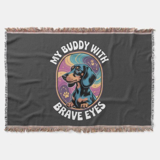 Couverture Dachshund My Buddy With Brave Eyes (Devant)