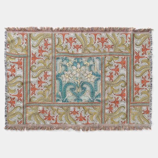 Couverture Daffodique chintz papier peint à fleurs Art nouvea (Devant)