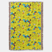 Couverture Daffodiques motif floral printanier (devant Vertical)