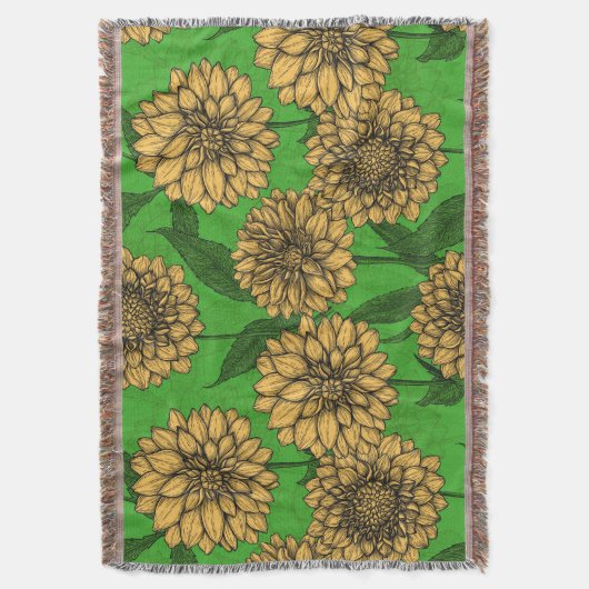 Couverture Dahlias en jaune et vert (devant Vertical)