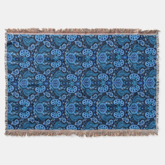 Couverture Damas du rein en bleu marine (Devant)