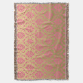 Couverture Damassé d'or et de classique de rose (devant Vertical)