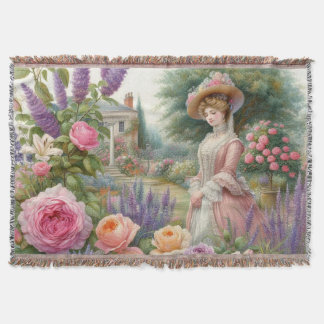 Couverture Dame victorienne vintage découpage de jardin flora