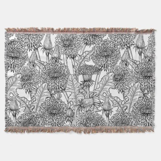 Couverture Dandelions, noir et blanc (Devant)