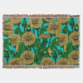 Couverture Dandelions sur turquoise (Devant)
