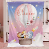 Couverture d'animal bébé personnalisée, Pépinière 