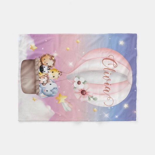 Couverture d'animal bébé personnalisée, Pépinière  (Devant (Horizontal))