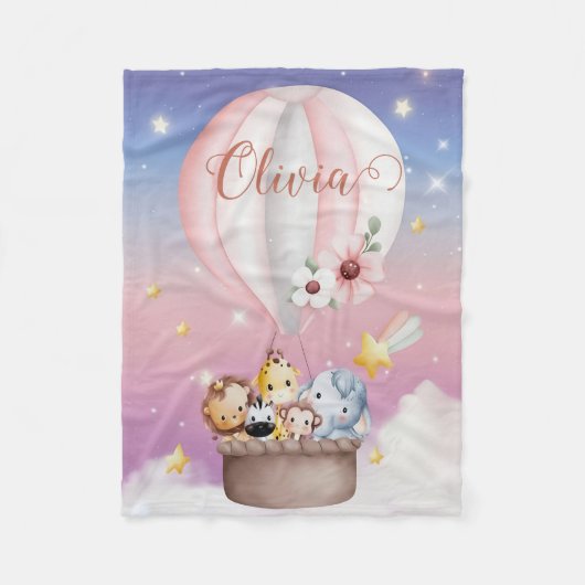 Couverture d'animal bébé personnalisée, Pépinière  (Devant)