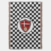 Couverture Danish flag-coat arms throw blanket (devant Vertical)
