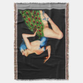 Couverture Danseuse Paon par Earle Kulp Bergey (devant Vertical)