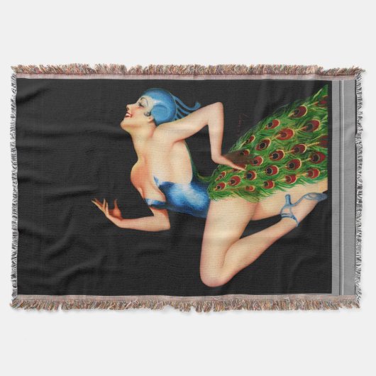 Couverture Danseuse Paon par Earle Kulp Bergey (Devant)