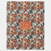 Couverture d'aquarelle moderne en sauge et cuivre (Devant)