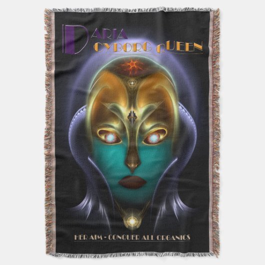 Couverture Daria Cyborg Queen Throw (devant Vertical)