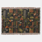 Couverture Dark Mid Century Geometric Pattern (1) (Devant)