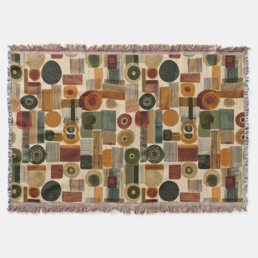 Couverture Dark Mid Century Geometric Pattern (2) (Devant)