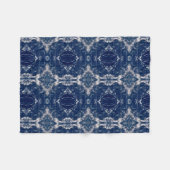 Couverture d'art géométrique en terre bleue (Devant (Horizontal))