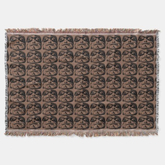 Couverture d'art indigène Masque tribal Cadeaux de (Devant)