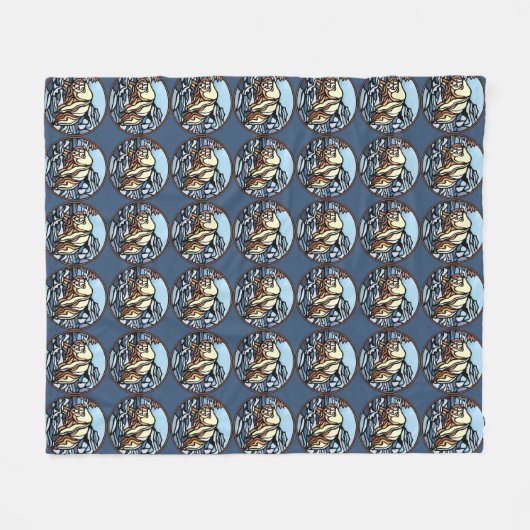 Couverture d'art Ours Art autochtone Couvertures d (Devant (Horizontal))