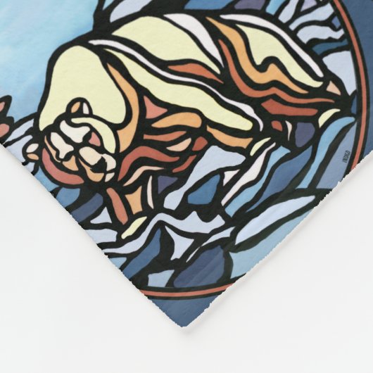 Couverture d'art Ours Art autochtone Couvertures d (Coin)