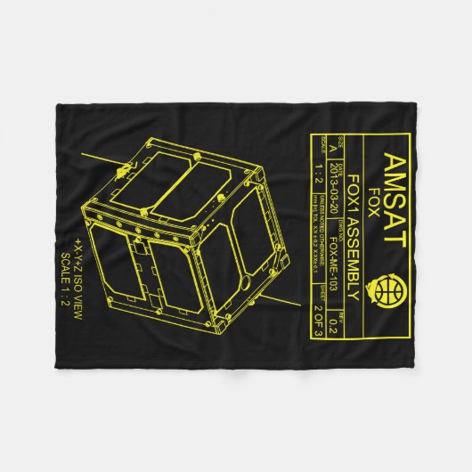 Couverture d'Assemblée d'AMSAT Fox-1 (Devant (Horizontal))