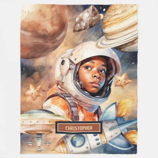 Couverture d'astronaute pour les garçons noirs Cad (Devant)